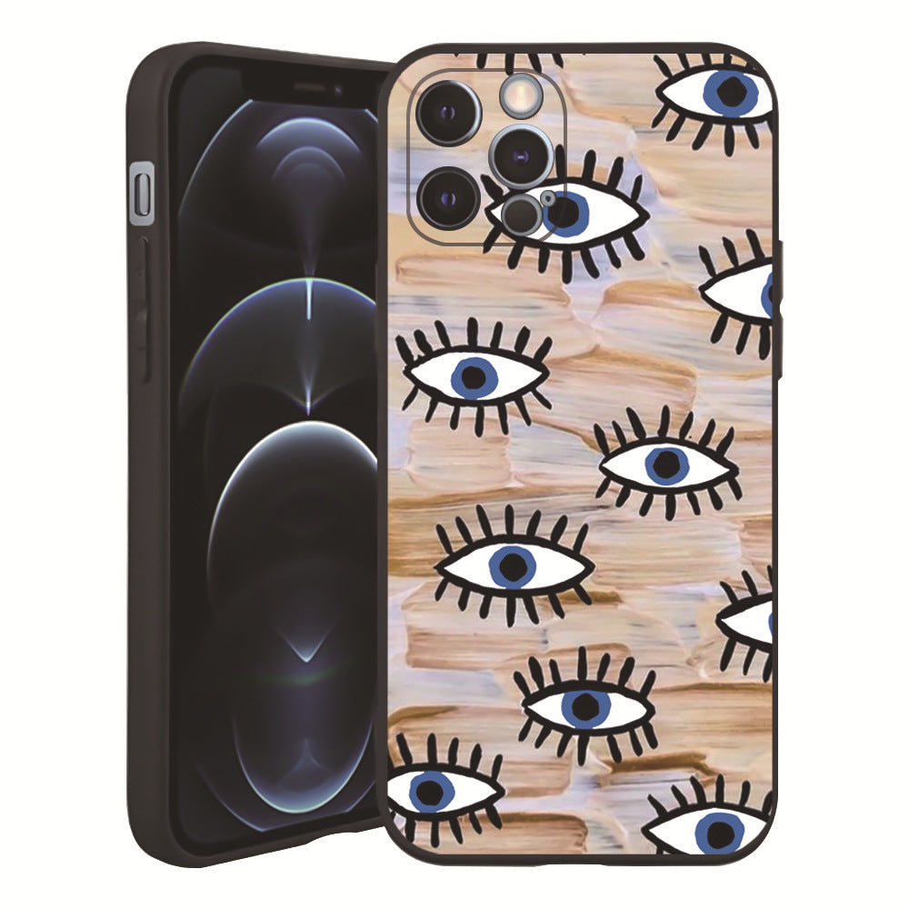 Wholesale TPU Embossed and Painted Devil's Eye Phone Cases